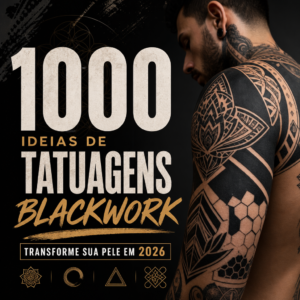 A bold blackwork tattoo design showcasing geometric patterns and intricate details.