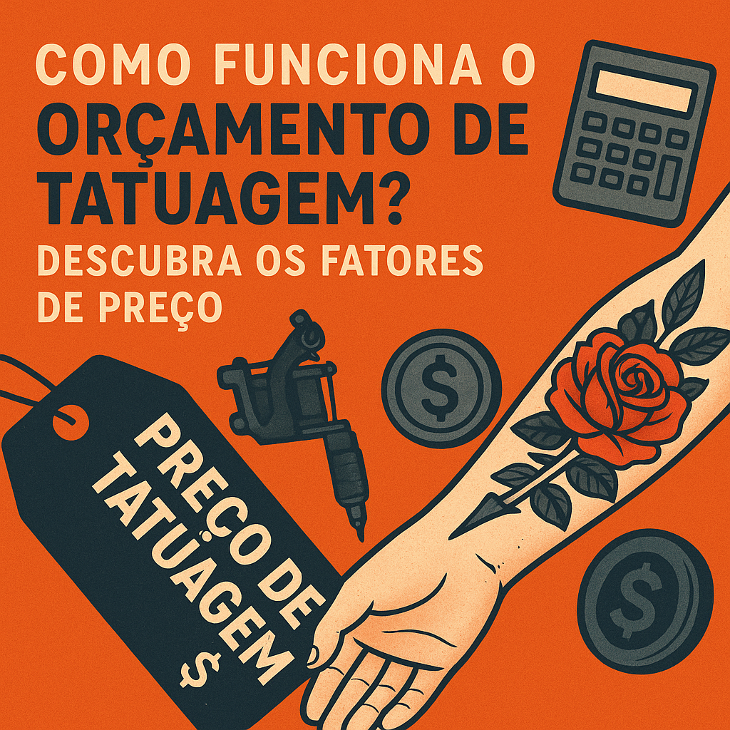 Infographic detailing factors affecting tattoo pricing, including size, design complexity, artist experience, and location.