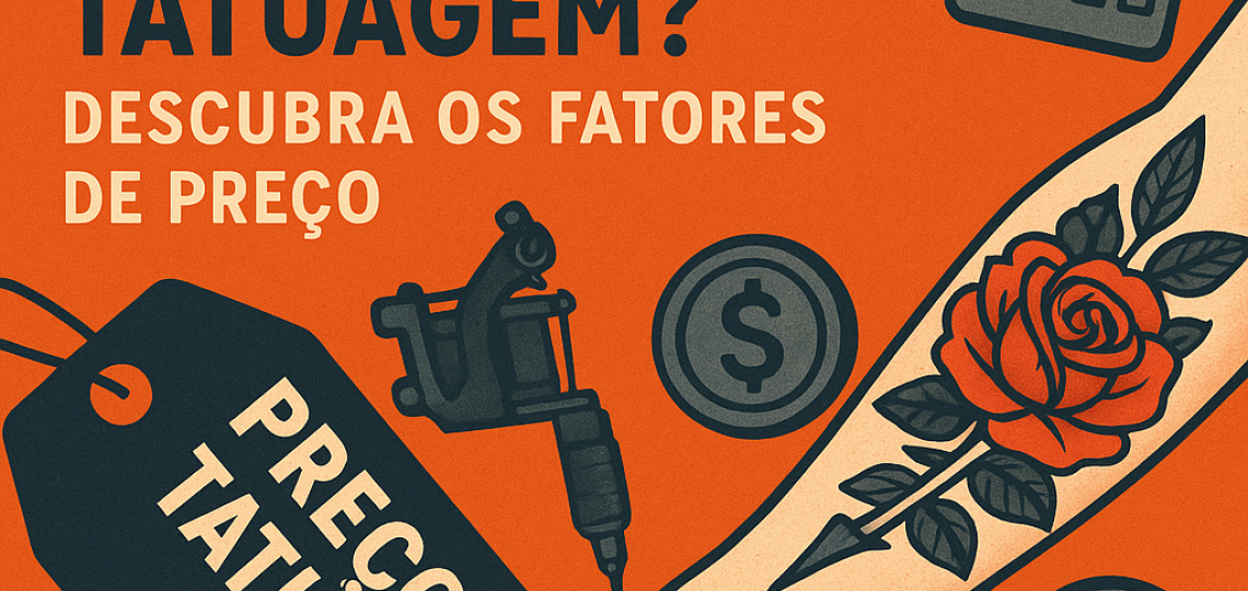 Infographic detailing factors affecting tattoo pricing, including size, design complexity, artist experience, and location.