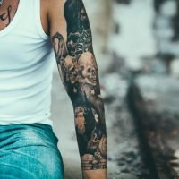 Hipster male chilling