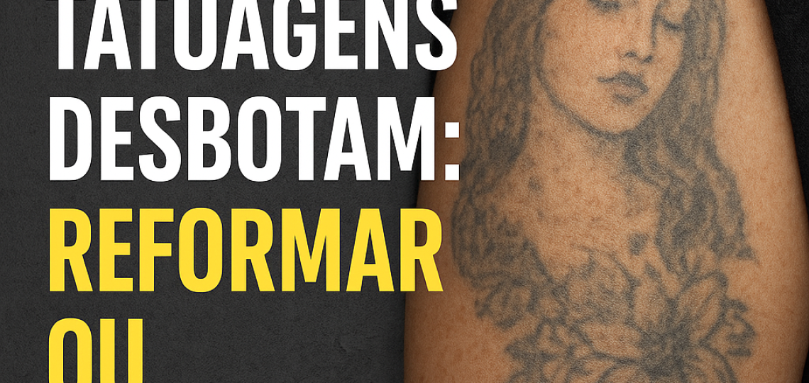 Faded tattoo on forearm with text on reforming or revitalizing.